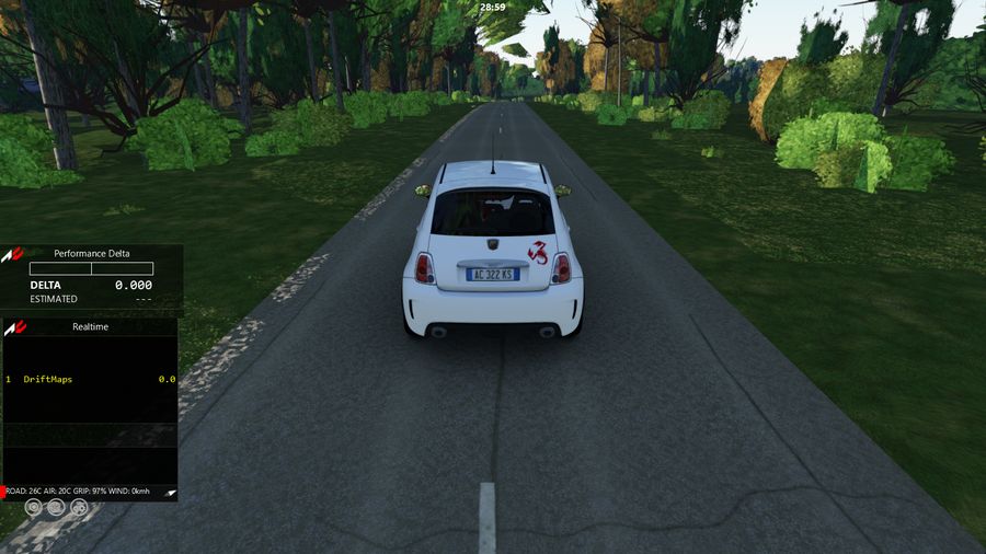 Uzpaliu kelias in Assetto Corsa — screenshot 1