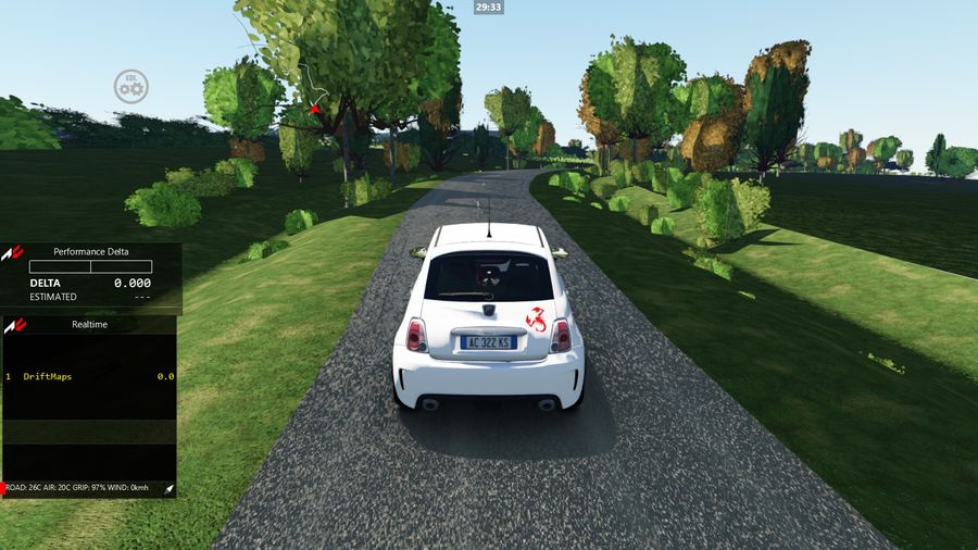 Road 1774, Bojnice, Slovakia in Assetto Corsa — screenshot 1