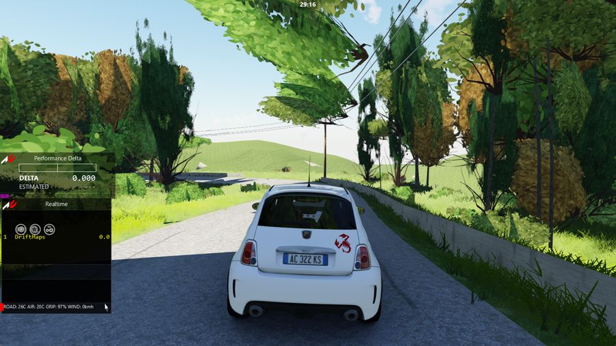 Paris Mountain Rd GA in Assetto Corsa — screenshot 1