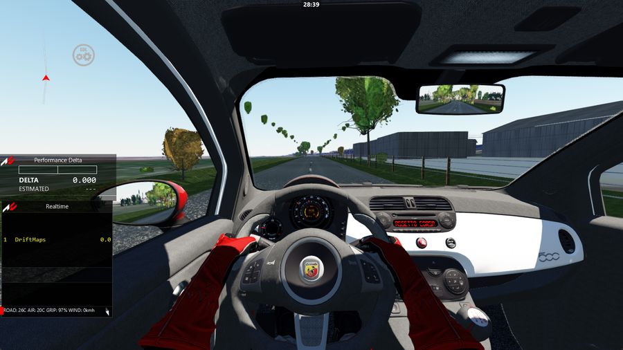 Drift in the capagne française in Assetto Corsa — screenshot 1