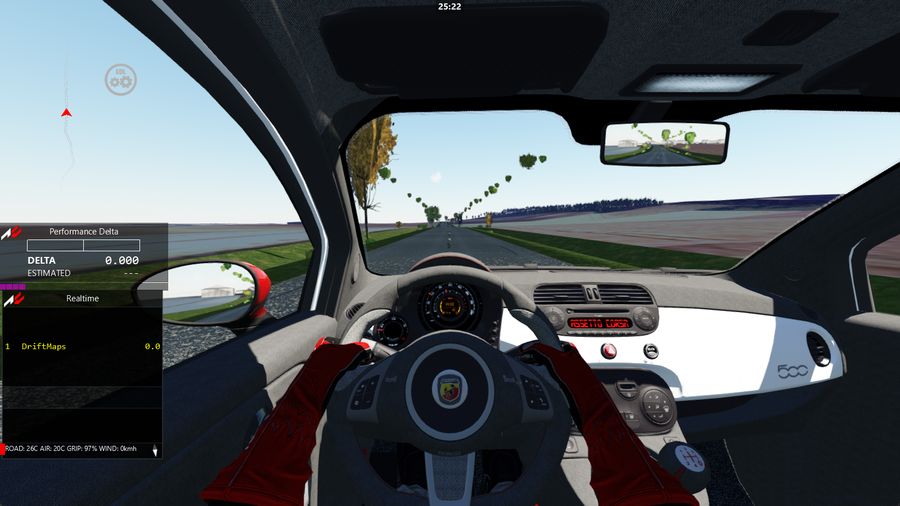 Drift in the capagne française in Assetto Corsa — screenshot 3